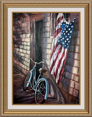 Bicycle and Flag