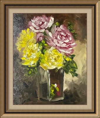 Roses in a vase